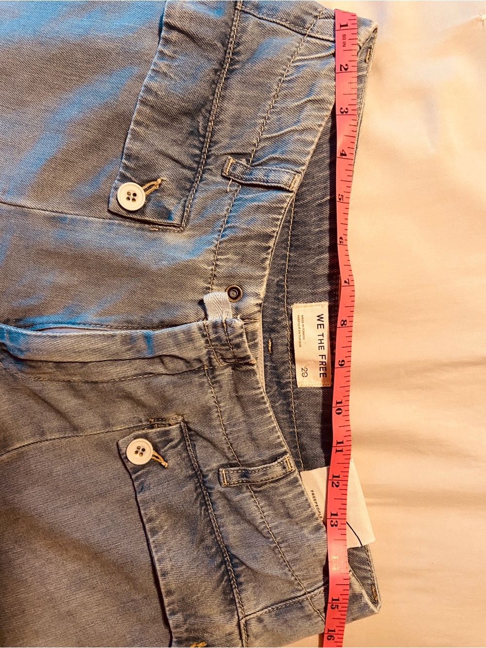 We The Free Light Blue Wide Leg Flare Jeans - Picture 5 of 5
